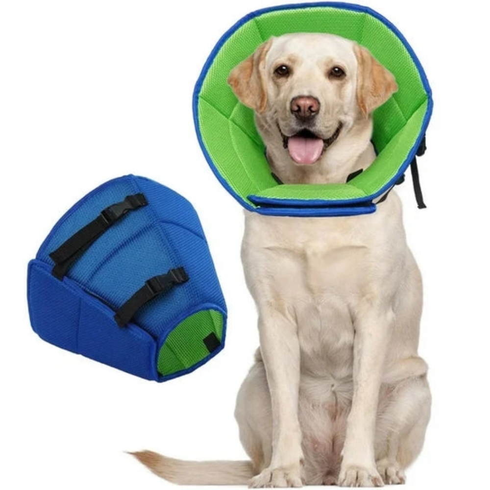Kuoser Soft Dog Cone Collar After Surgery Adjustable Dog Recovery Size Large
